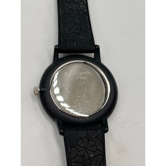 Kate Spade Morningside Black Dot Silicone Sporty Watch Style No. KSW1654 - Picture 7 of 8